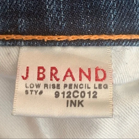 J BRAND Low-Rise Pencil Leg Ink Skinny Jeans Short Inseam Hemmed - Picture 3 of 15